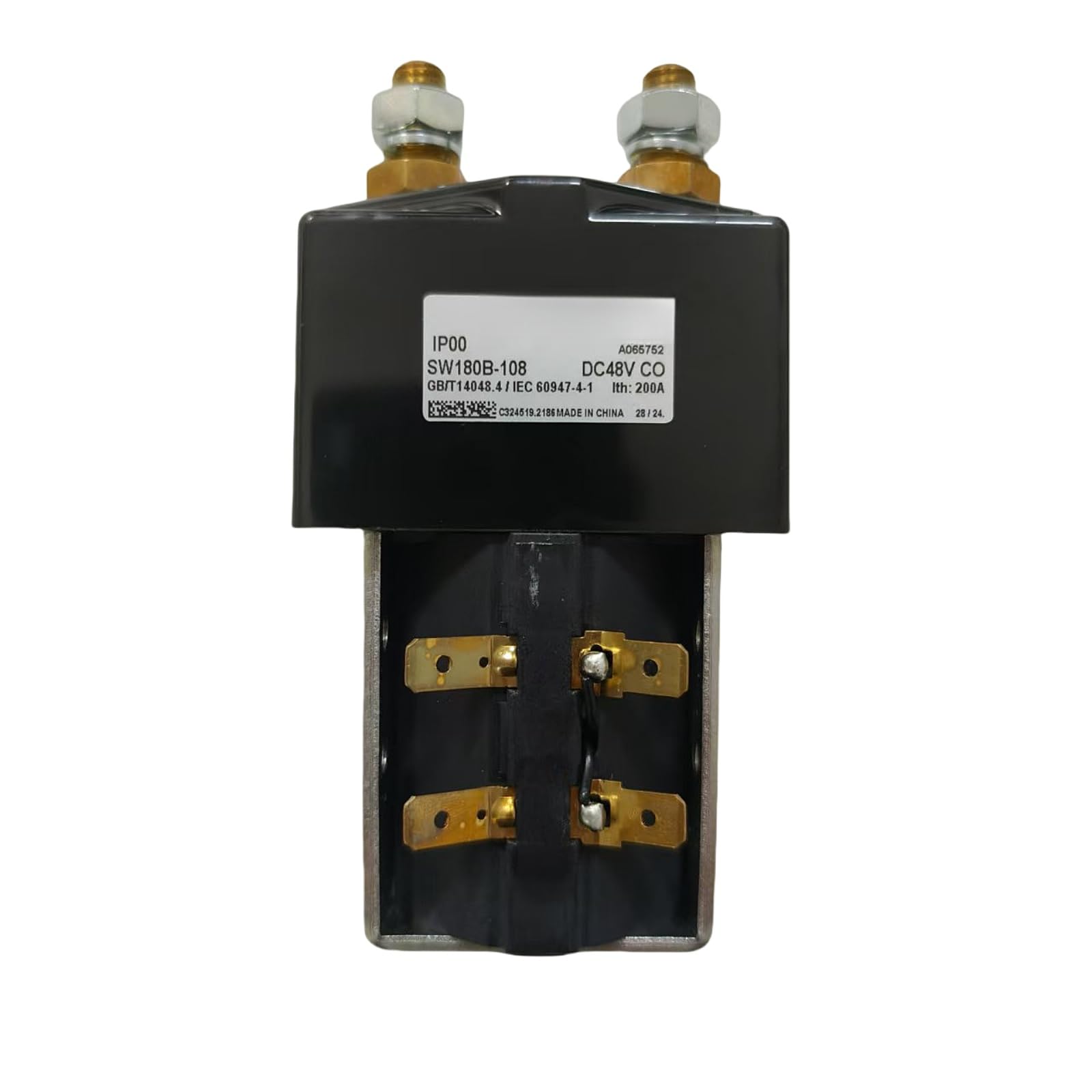 Sgaorcpas New Heavy Duty High Amp Solenoid 200A 48V Compatible with Curtis Golf Cart SW180B