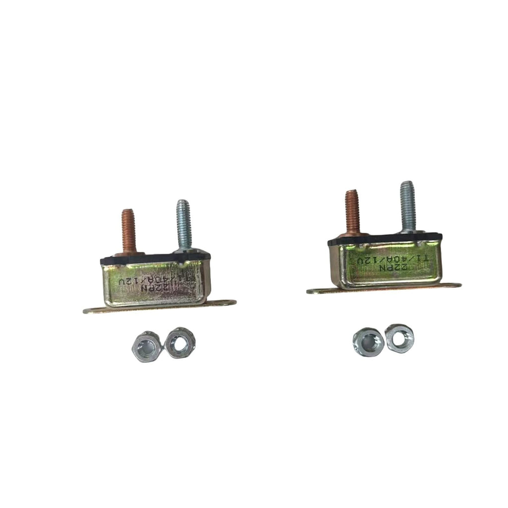 2PCS 12V 40 Amp Automatic Reset Circuit Breaker 190374 Fits for Miller Generator Trailblazer 325 FITS Bobcat 250 Big Blue 400D