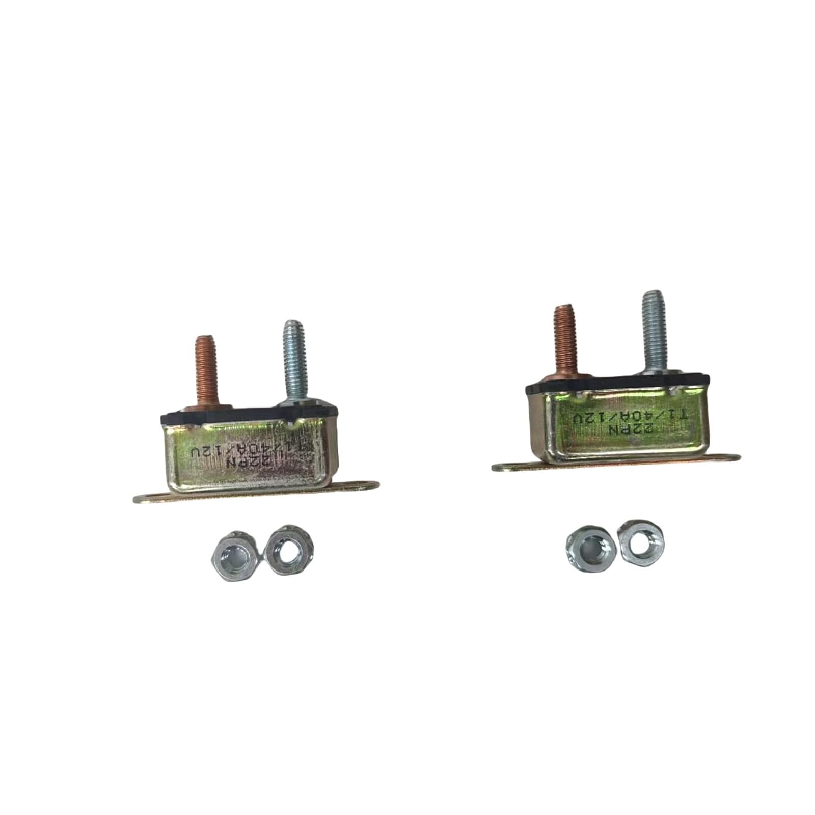 2PCS 12V 40 Amp Automatic Reset Circuit Breaker 190374 Fits for Miller Generator Trailblazer 325 FITS Bobcat 250 Big Blue 400D