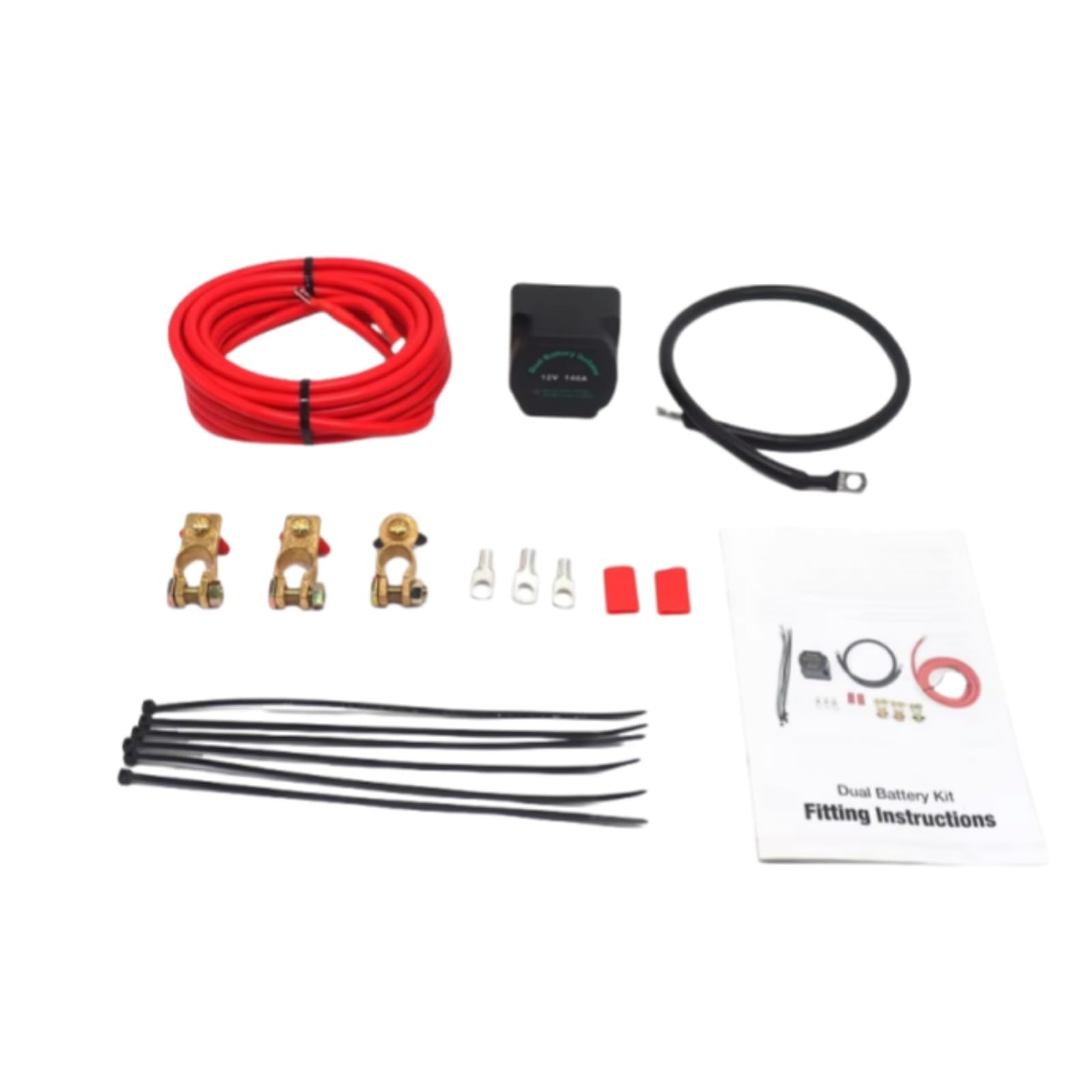 ISO-PRO140 12V 140 Amp Dual-battery Isolator Voltage Sensitive Relay Professional Kit Fits for ATV UTV Truck RV Replace parts