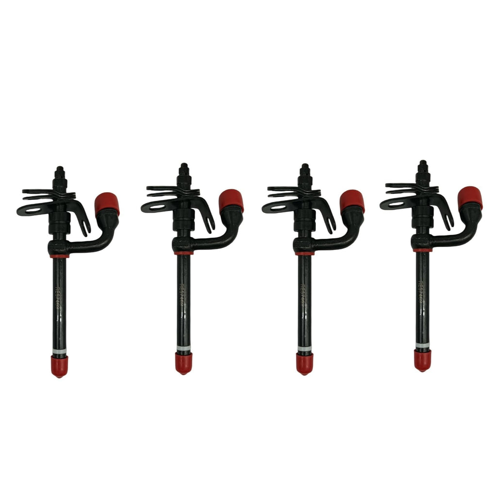 4Pcs Fuel Injector RE57469 RE60062 32262 Compatible with Tractor 4045 5045D 5045E 5055D 5055E 5065E 5075E 5103 5203 5210 5303 5310 Skid Steer Loader 260 280 Forklift 485E