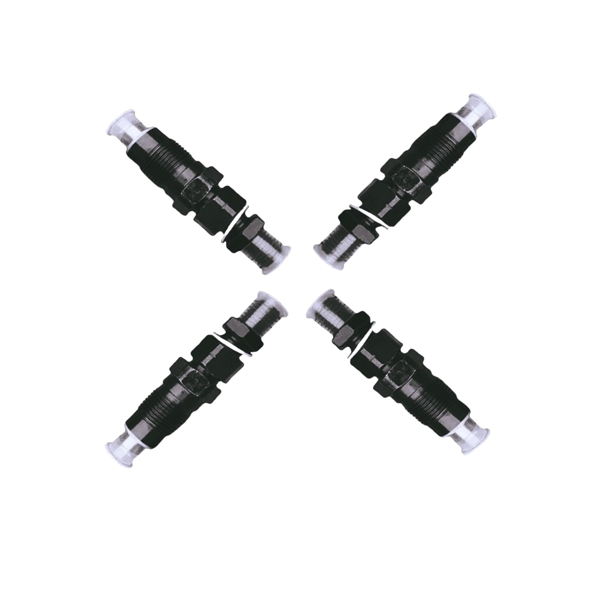 4pcs Fuel Injector F18C FD60-70 Compatible with Mitsubishi Engine Forklift S4S S6S S4Q2 F18C FD60-70