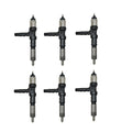 6pcs 095000-6120 6261-11-3100 Common Rail Diesel Fuel Injector fits for Komatsu SAA6D140E SAA6D140E-5 Engine PC600-8 PC650-8 PC700-8 Excavator WA500-6 Wheel Loader HM400-2 HM350-2 Truck