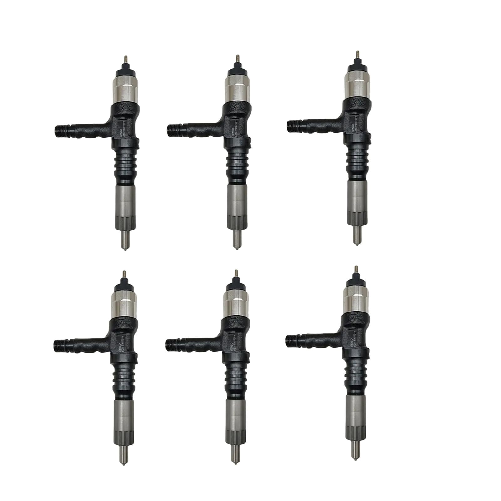6pcs 095000-6120 6261-11-3100 Common Rail Diesel Fuel Injector fits for Komatsu SAA6D140E SAA6D140E-5 Engine PC600-8 PC650-8 PC700-8 Excavator WA500-6 Wheel Loader HM400-2 HM350-2 Truck