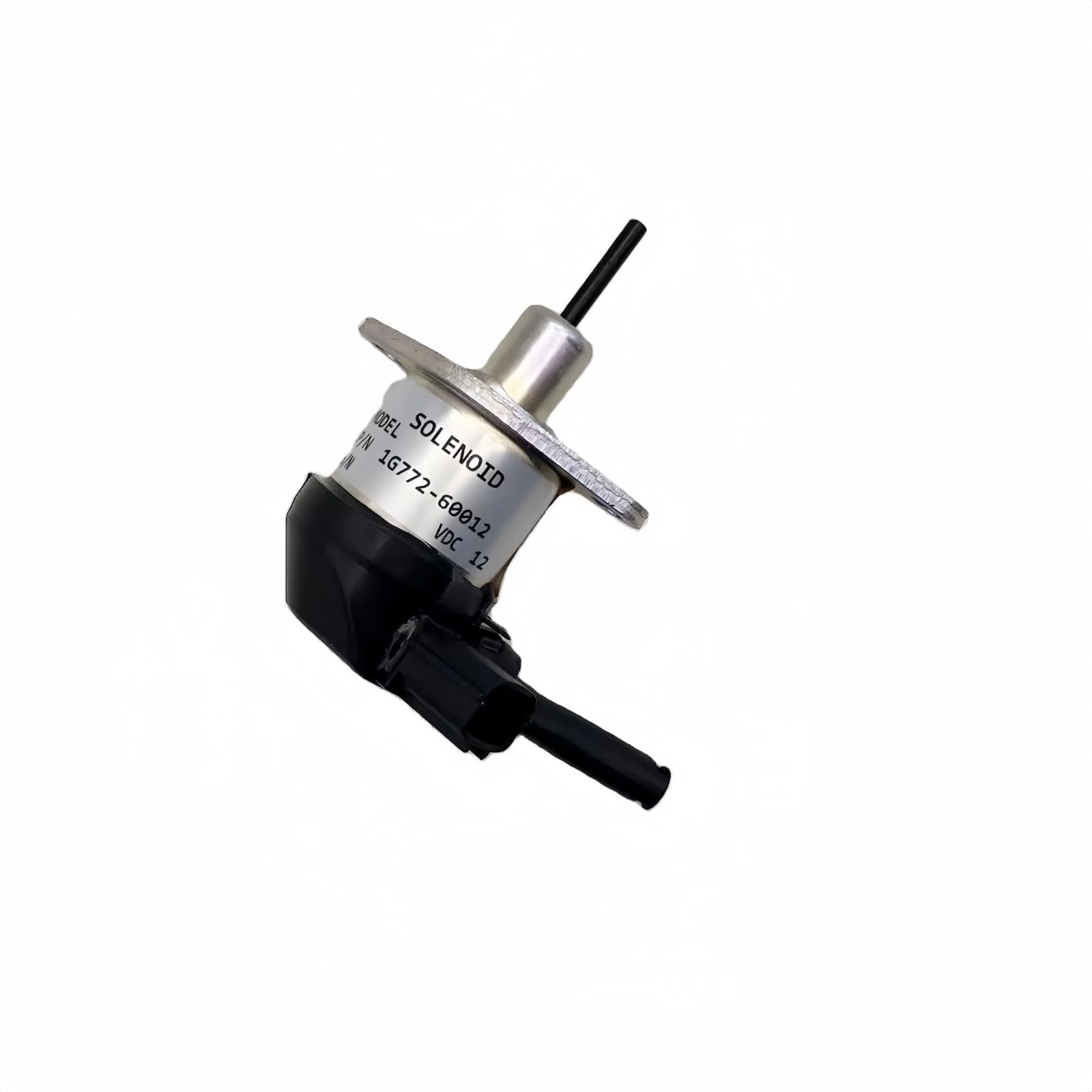 12V Fuel Stop Solenoid Valve 1G772-60010 Compatible with Kubota V3300 V3600 Engine M5040 M6040 Tractor 1G772-60012 1G772-60014