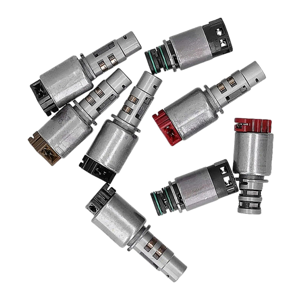 8PCS Transmission Solenoids A6MF1/2 A6LF1/2/3 Automatic Transmission Solenoid Kit 6 Speed Repalcement Fits for Elantra Grandeur Sonata Verna Veracruz Forte Optima Sorento Soul Lotze