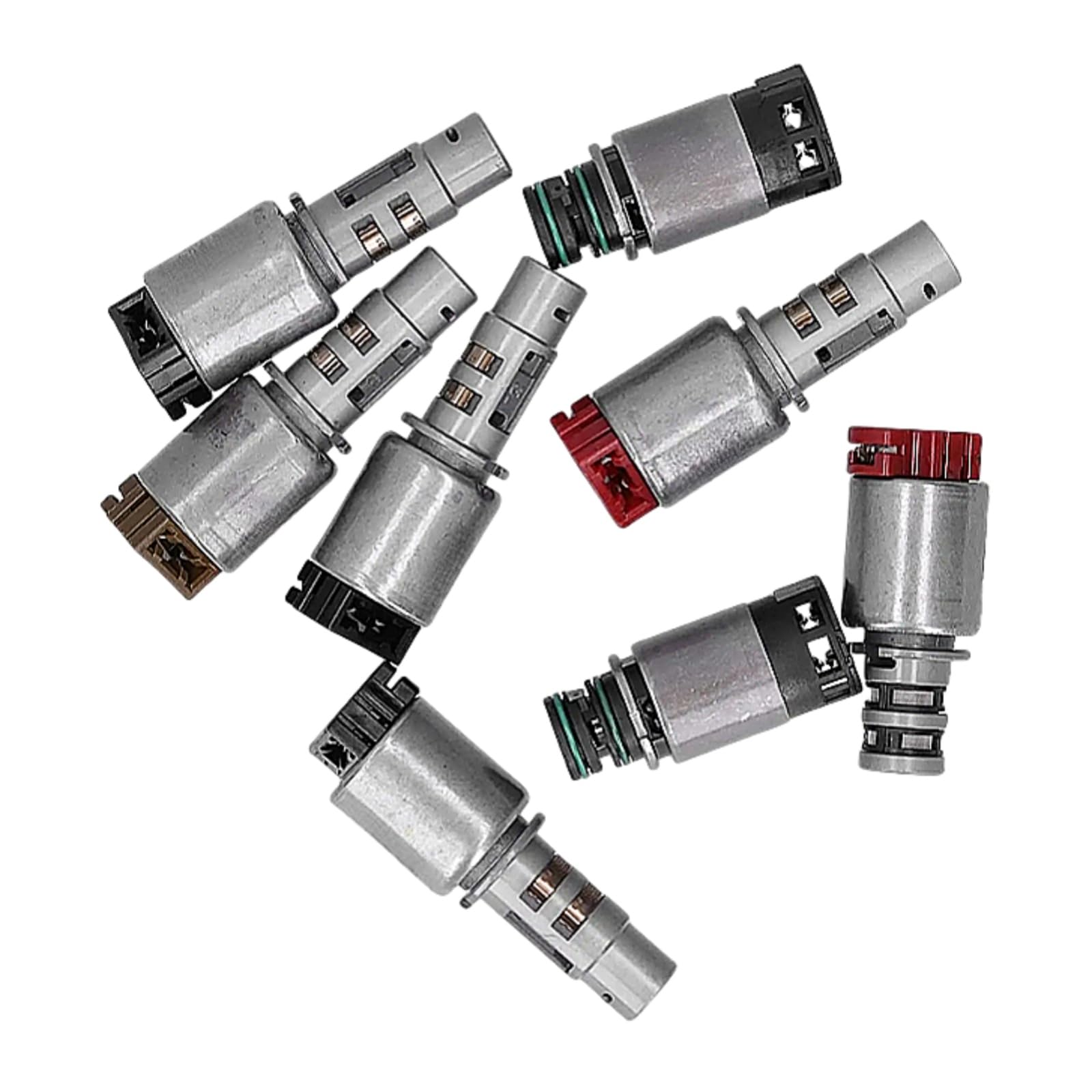 8PCS Transmission Solenoids A6MF1/2 A6LF1/2/3 Automatic Transmission Solenoid Kit 6 Speed Repalcement Fits for Elantra Grandeur Sonata Verna Veracruz Forte Optima Sorento Soul Lotze