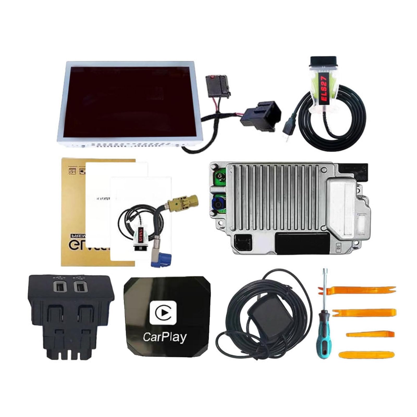 （without program）SYNC 2 to SYNC 3 Upgrade Kit Wireless Carplay Explorer Suitable for Ford F150 F250 SYNC 3.4 APIM NA223 with 8" Touchscreen Diplay GPS Navigation(with CarPlay)