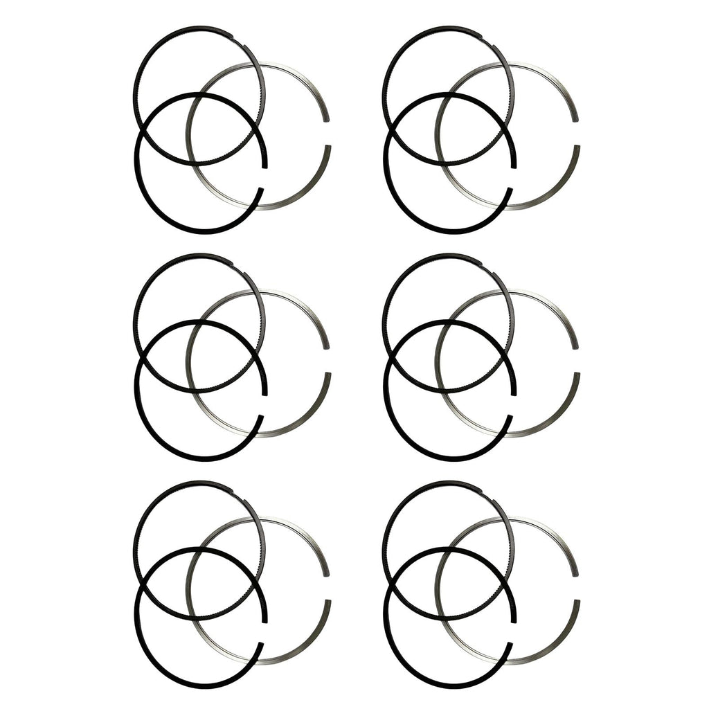 6PCS Piston Rings 4309114 Replacement for Cummins L9.3/6LT9.3 L9.5/6LT9.5 L9.3/QSL9.3 Engine (3.0Kx2.5x3.5mm)