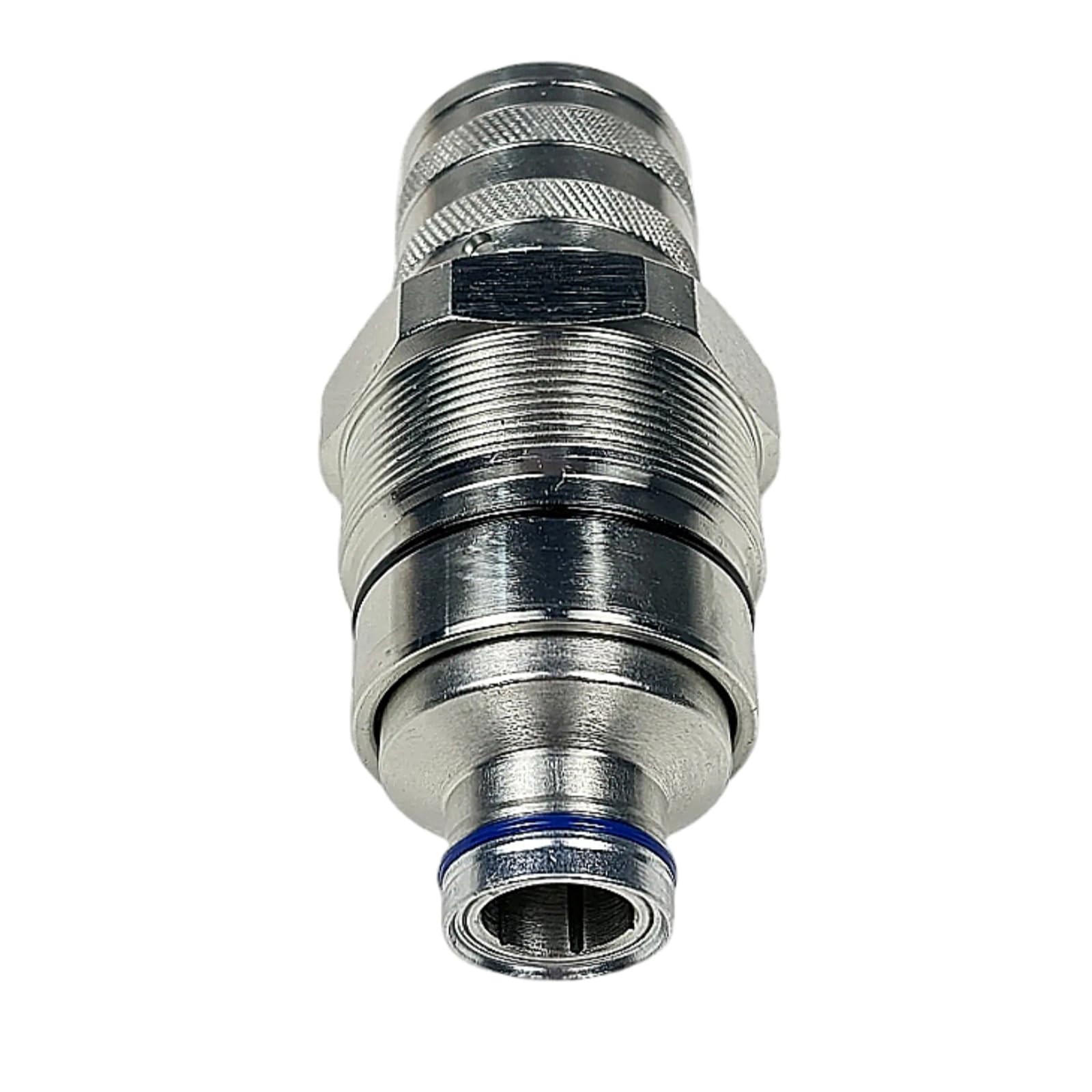 AT406475 7246802 Hydraulic Female Flat Face Quick Connect Coupler 48mm Thread Diameter Hydraulic Coupler Fits for Bobcat John Deere Skid Steer Loader 318E 319E 320E 323E 326E 328E 329E 332E