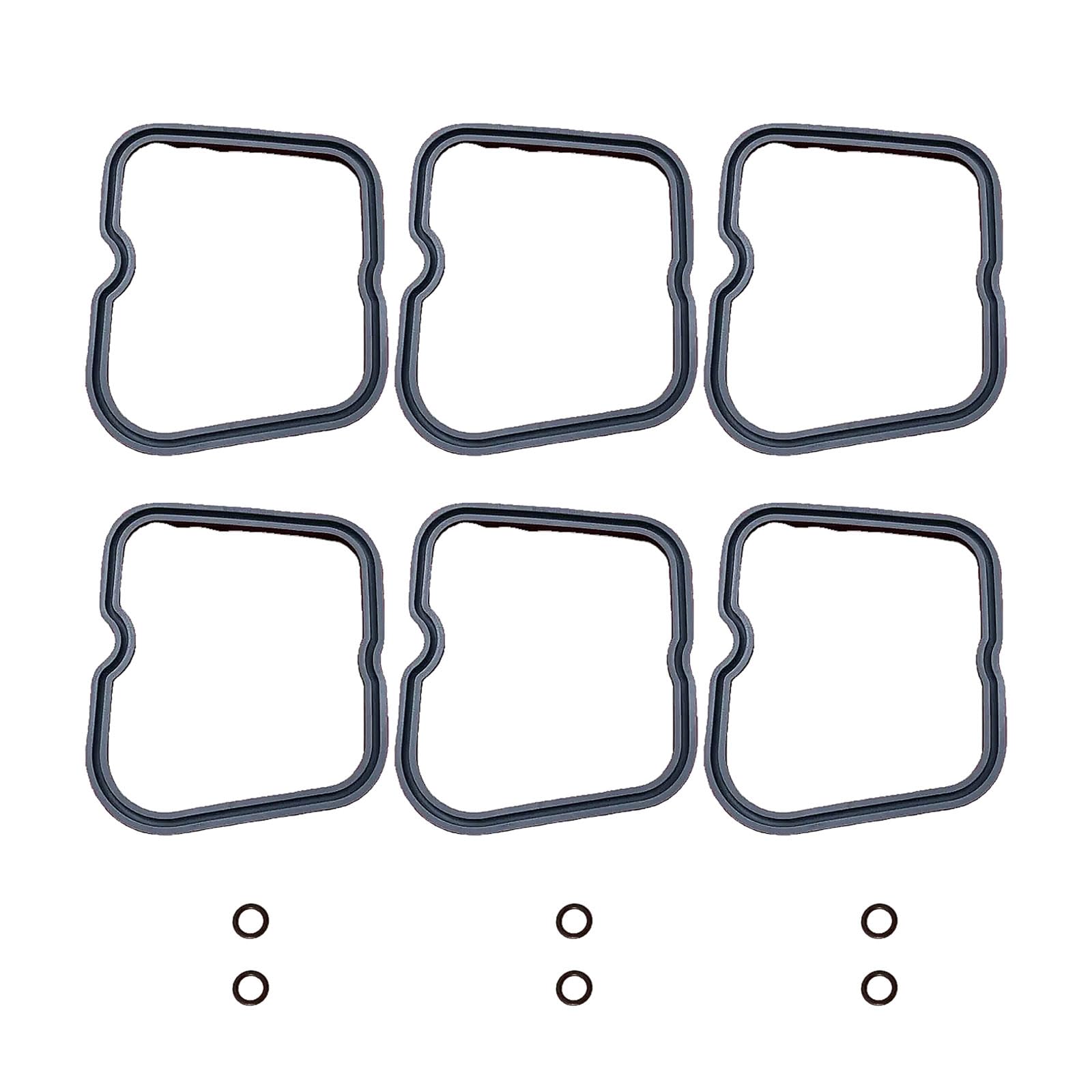 6PCS Valve Cover Gasket Set 3930906 3902666 Compatible for Cummins 4BT 3.9L 6BT 5.9L Engine 12V