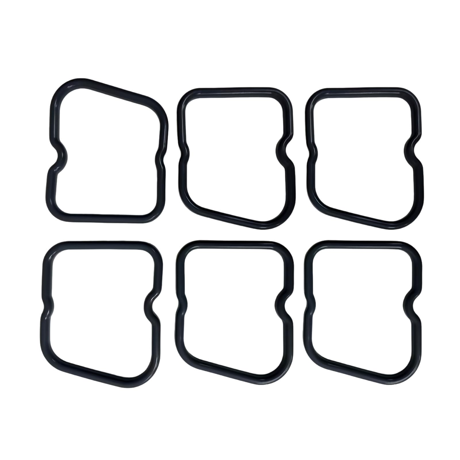 6PCS Valve Cover Gasket Set 3930906 3902666 Compatible for Cummins 4BT 3.9L 6BT 5.9L Engine 12V