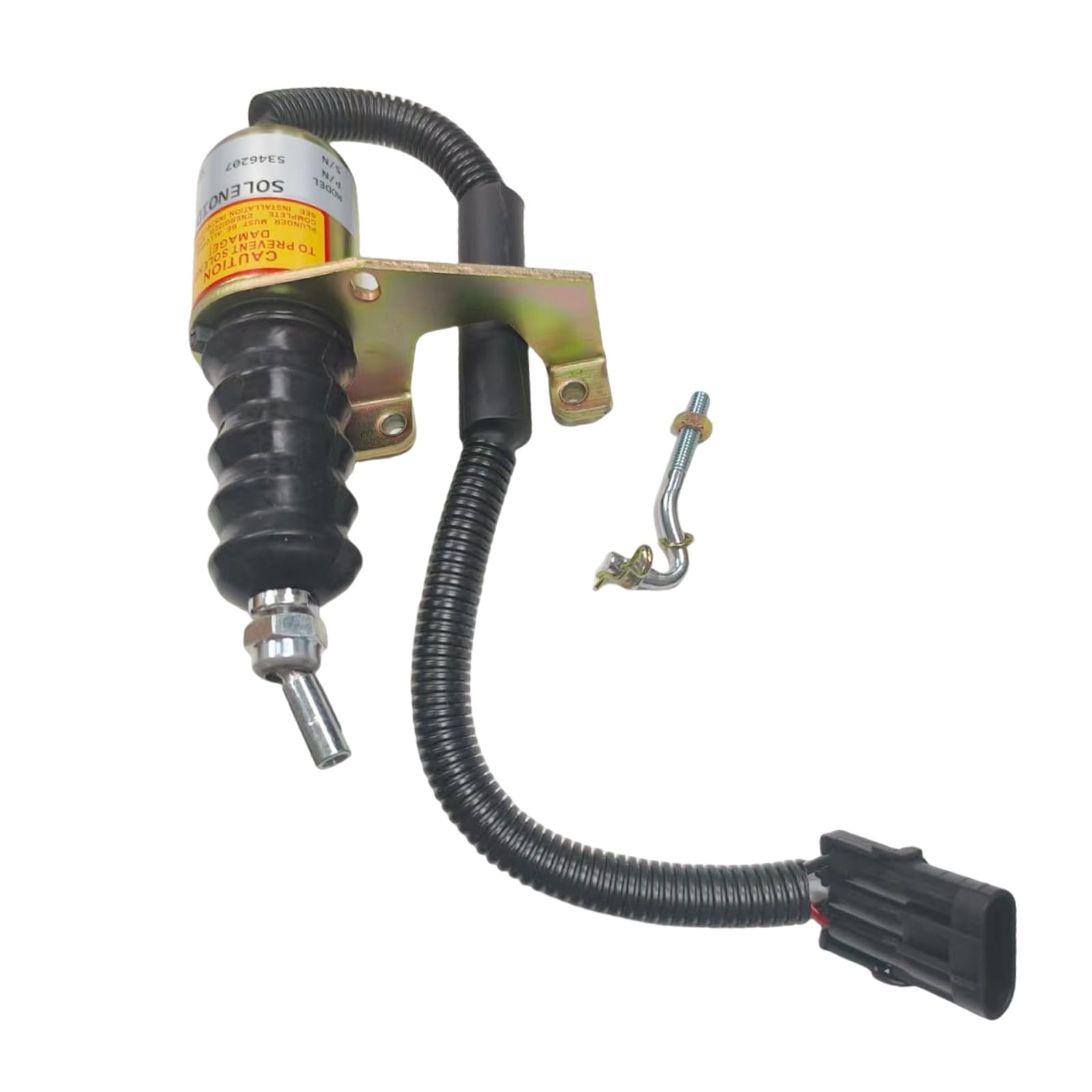5346207 Fuel Shut Off Valve Solenoid Fits for Cummins Diesel Engine 6CT 24VDC Replace parts