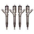 4pcs 97303657 0986435504 0445120027 97780144 Diesel Fuel Injector Fits for GM Chevy 6.6L Duramax LLY Engine Silverado 2500HD 3500 Sierra 2500HD 3500, 2004-2005