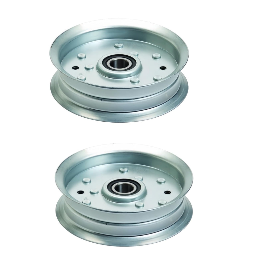 2PCS Flat Idler Pulley GY22082 GY20629 Fits for John Deere LA150 LA175