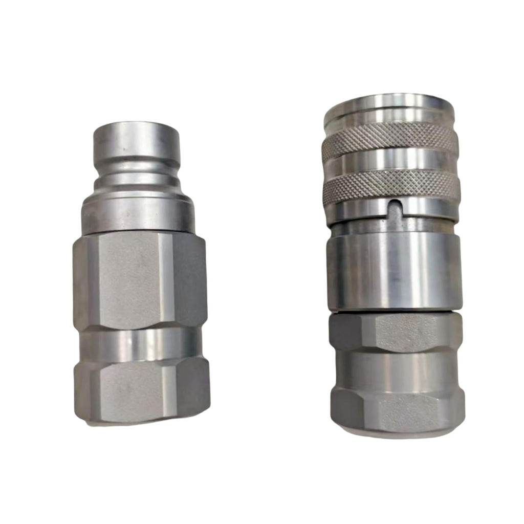 AT312470 KV14216 Hydraulic Male Female Flat Face Coupler Kit Compatible with John Deere 110 240 250 260 270 315 317 320 325 328 332 244J 304J 310G 310SG 315SG 318D 320D 324J 325K 410G 710G