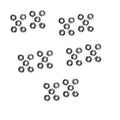 50Pcs Nut 5/16-18 6002GT 6002 Fits ForGenie Lift GS-3390 GS-4390 GS-5390 GS-1530 GS-1532 GS-1930 GS-1932 Replace parts