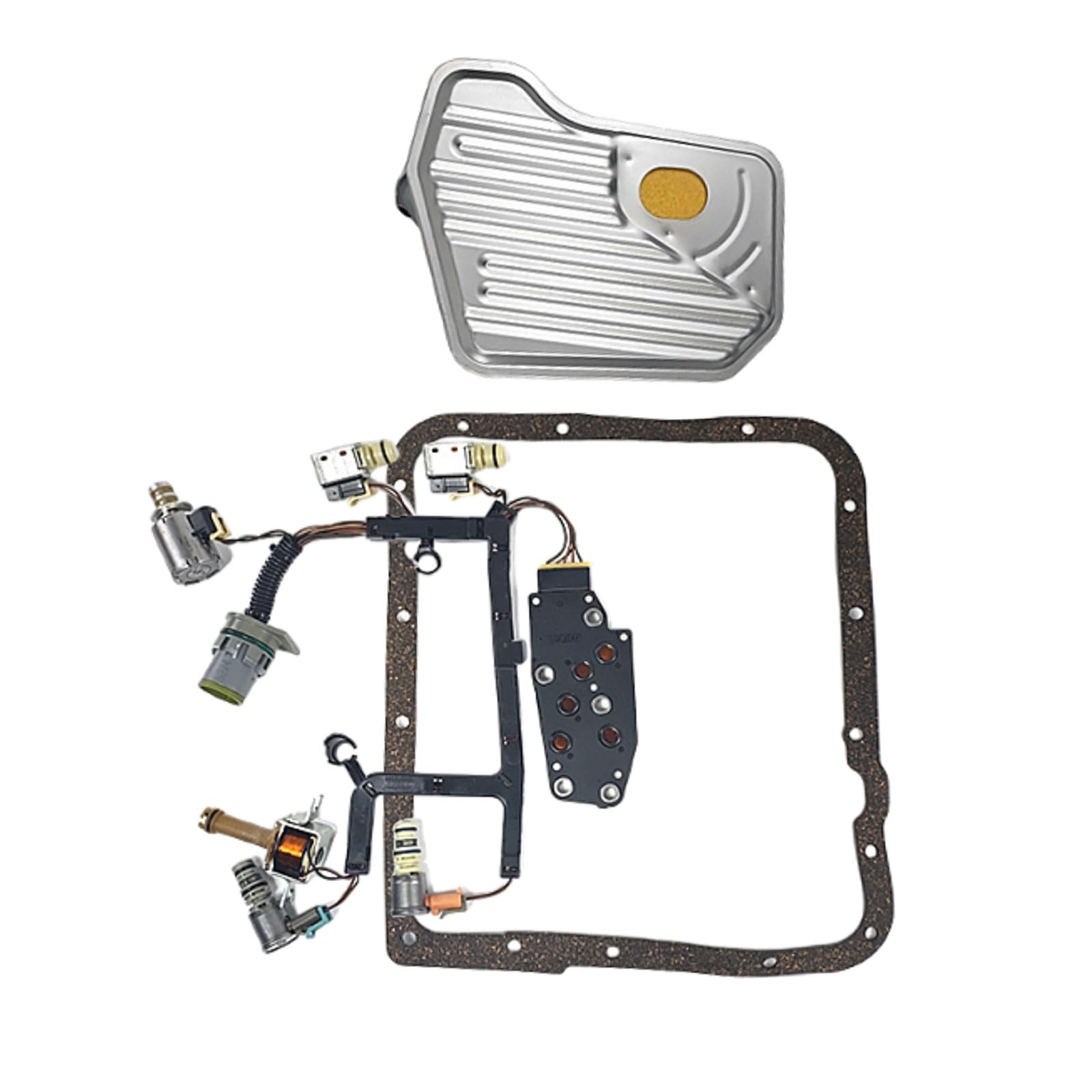 4L60E Transmission Master Solenoid Wiring Harness Kit with Oil Filter and Gasket Fits for GM 2003-2006 Replace parts