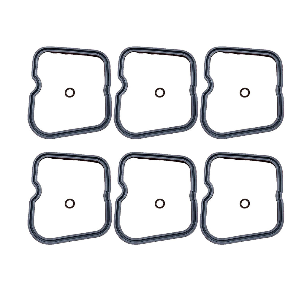 6PCS Valve Cover Gasket Set 3930906 3902666 Compatible for Cummins 4BT 3.9L 6BT 5.9L Engine 12V