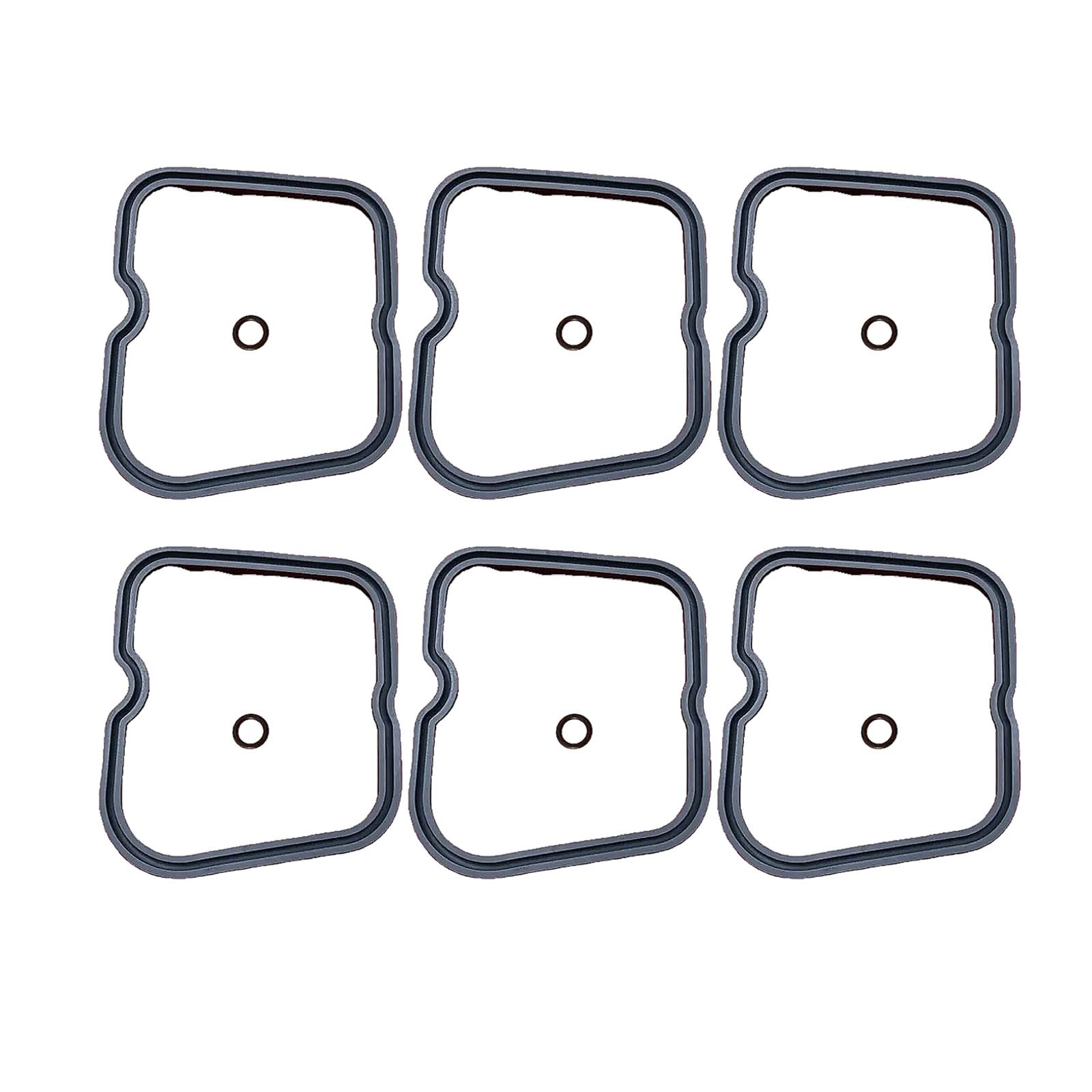 6PCS Valve Cover Gasket Set 3930906 3902666 Compatible for Cummins 4BT 3.9L 6BT 5.9L Engine 12V