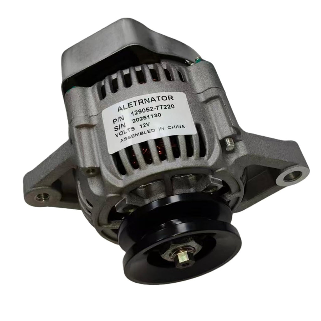 129052-77220 129052-77240 Alternator 12V 55 Amps Fits for Yanmar Engine 4TNE98 3TNV86CT 3TNV88C 4TNV86CT 4TNV88C for Skid Steer Loader HSL810