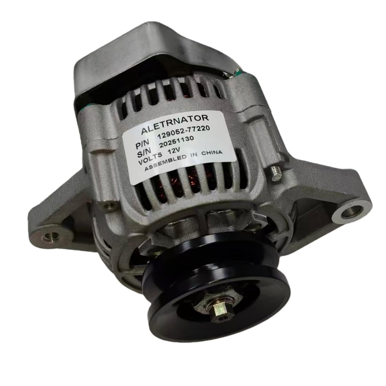 129052-77220 129052-77240 Alternator 12V 55 Amps Fits for Yanmar Engine 4TNE98 3TNV86CT 3TNV88C 4TNV86CT 4TNV88C for Skid Steer Loader HSL810