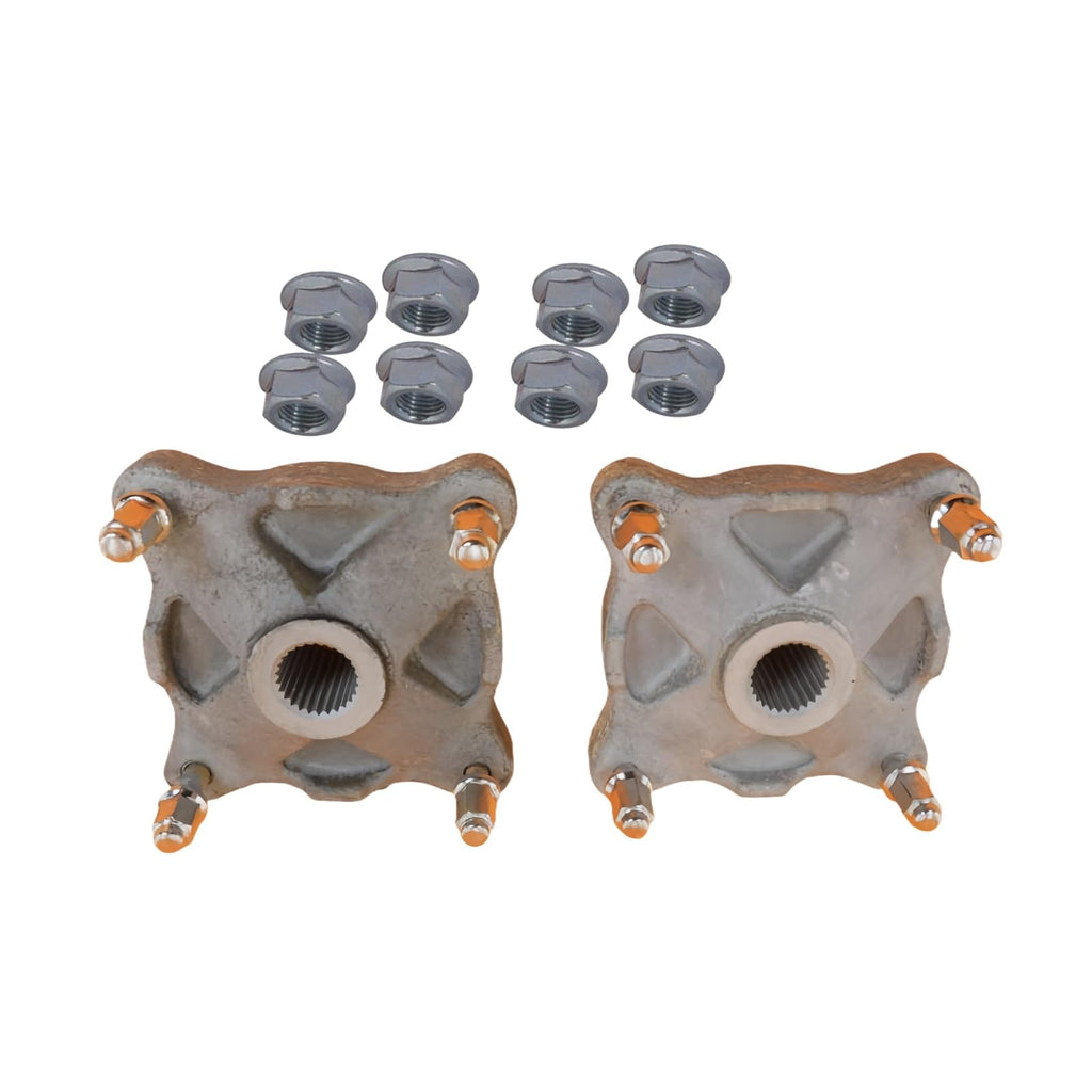 2X Rear Back Left &Right Wheel Hubs set with Wheel Nut Fits for Polaris Sportsman 400 01-02 500 96-02