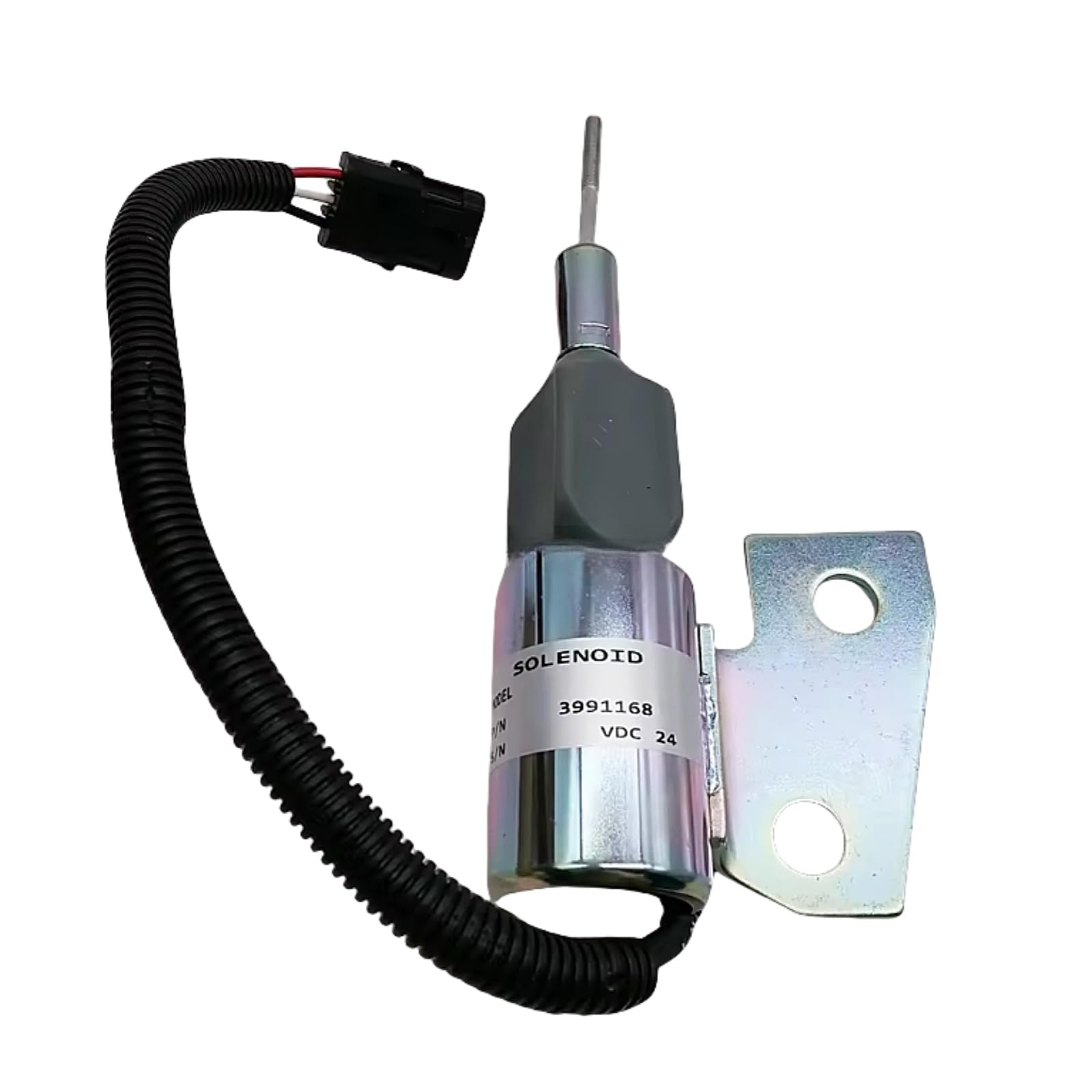 24V Shut Off Solenoid Stop Solenoid 4BT SA-4941-24 Replacement for Cummins 4BT Engine 3991168