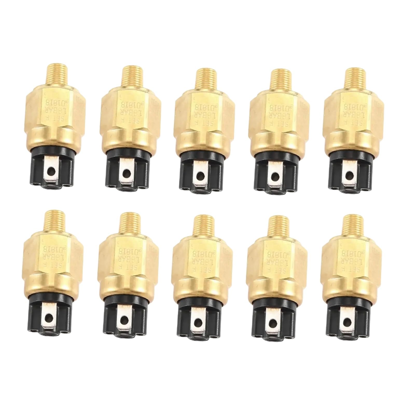 10pcs 09812682 Oil Pressure Sensor Sensor Oil Pressure Switch Fits for Excavator Replacement Accessories