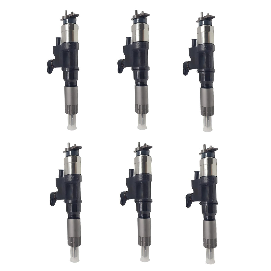 6PCS 095000-5471 095000-5470 095000-8901 8-97329703-2 8-97329703-5 Fuel Injector Fits for Isuzu 4HK1 5.2L Engine