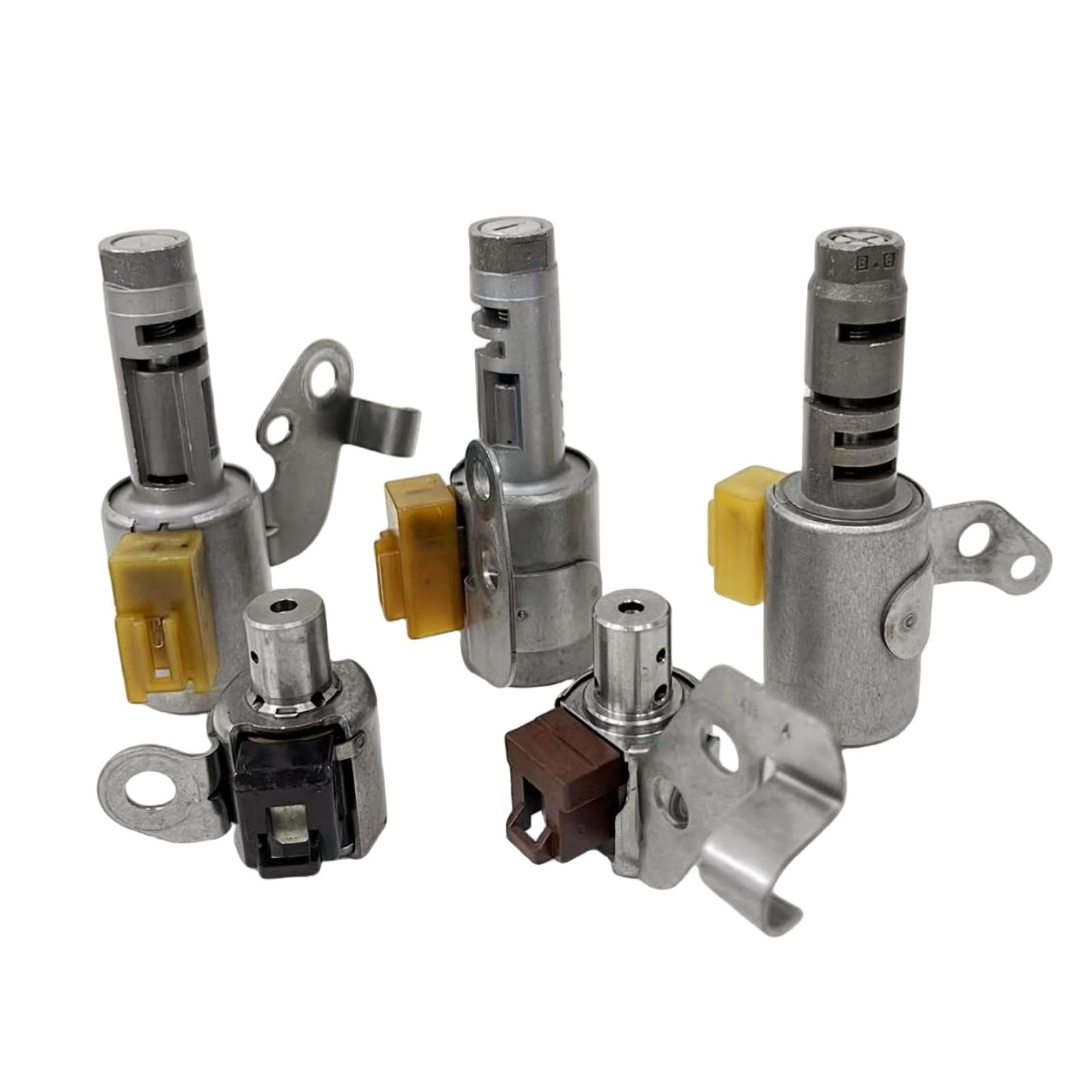 U140E U240E U241E 35240-32010 Transmission Solenoids Kit 5PCS/Set Fits for Lexus for Toyota for Solara for Celica for RAV4 for Camry for ES300 for RX300 Replace parts