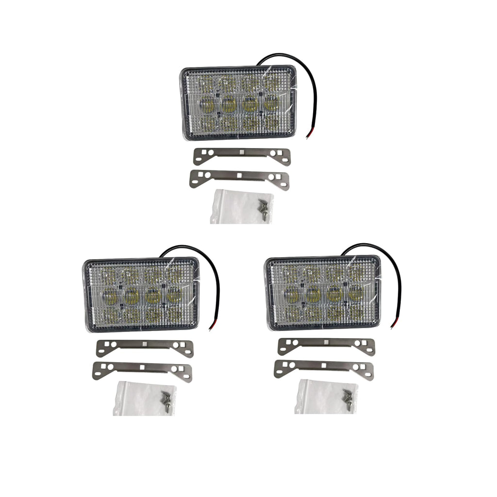 3pcs AL152328 RE269110 AL152329 Headlight Compatible with JD Tractors 5045D 5045E 5055D 5055E 5065E 5075E 6100D 6110D 6115D 6125D 6130D 6140D 5105ML 6120 9220 6320