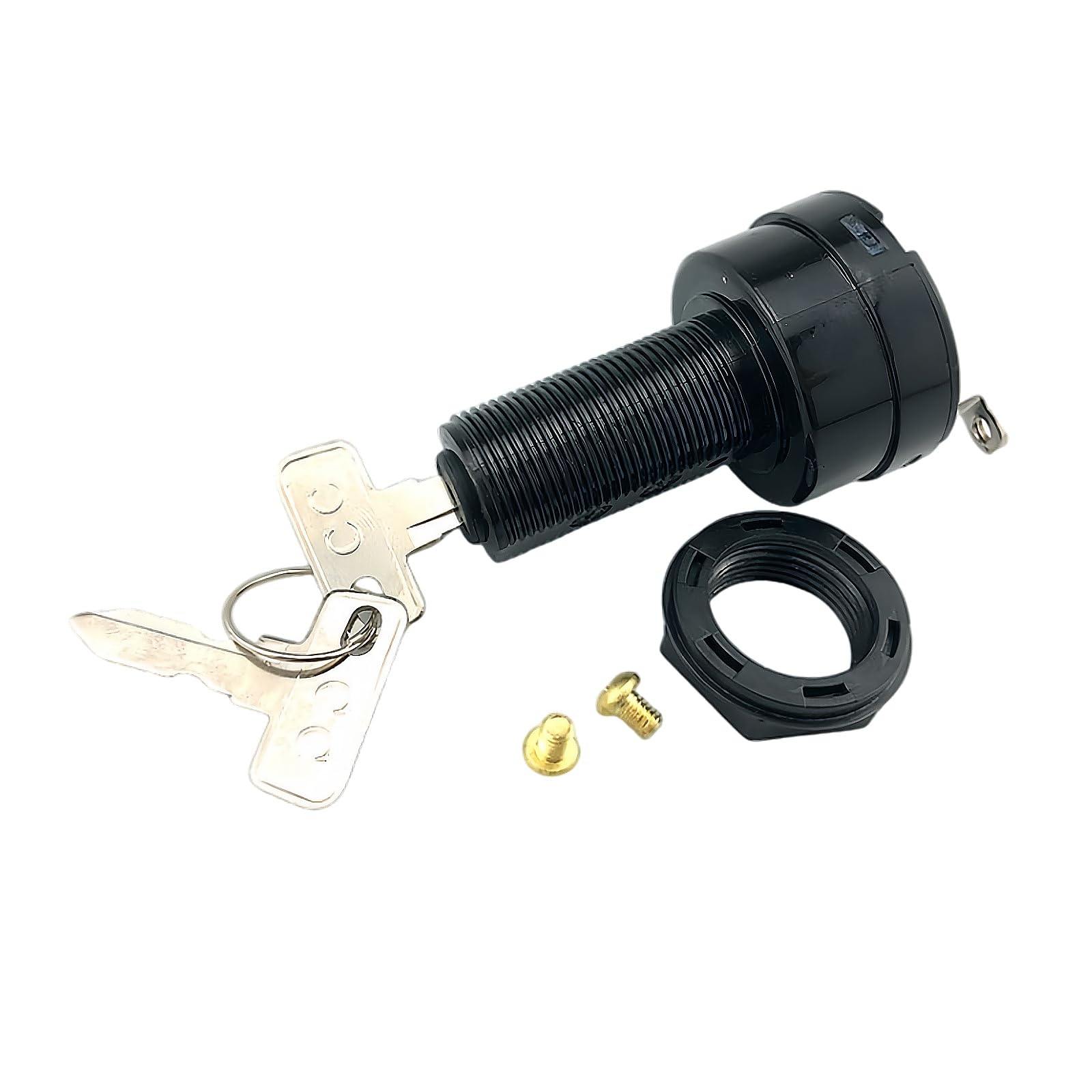 1018262-01 Golf Cart Starter Key Switch Fits for DS 1996-Up with 2 Keys 2 Terminals 36/48 Volts