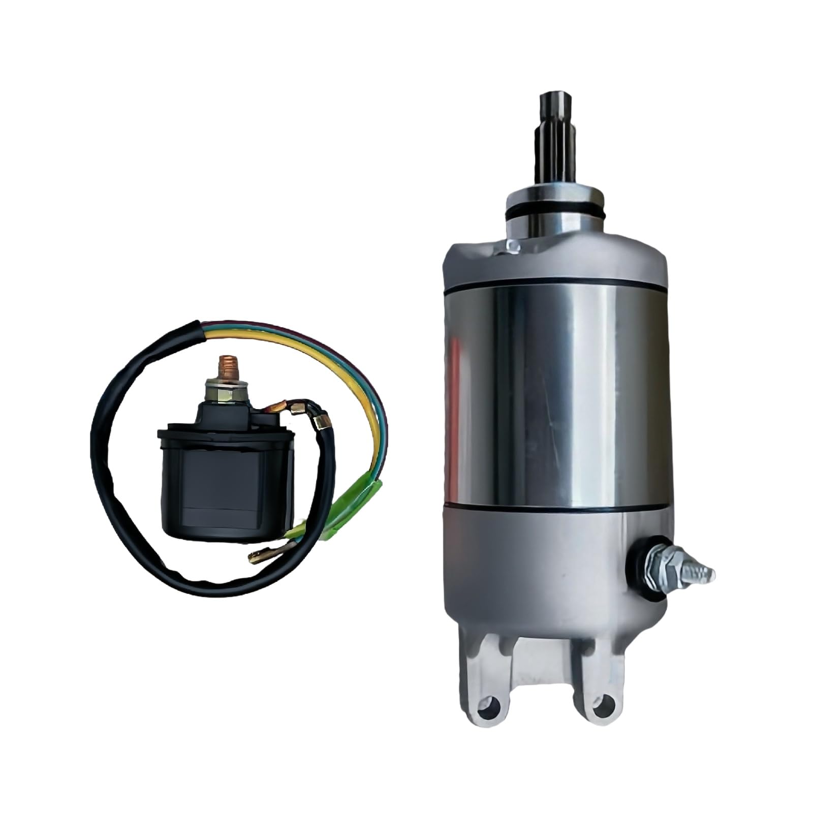 31200-HM3-671 Starter with 35850-GC8-610 35850-HB3-000 35850-HB3-771 Relay Solenoid Kit Fits for Honda for TRX300EX for Sportrax 300 1993-2003