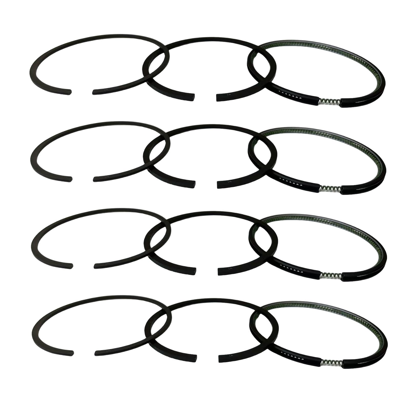 4 Sets C240 Piston Rings Compatible with Isuzu TCM Komatsu FD15 FD20 Forklifts & Truck Replacement
