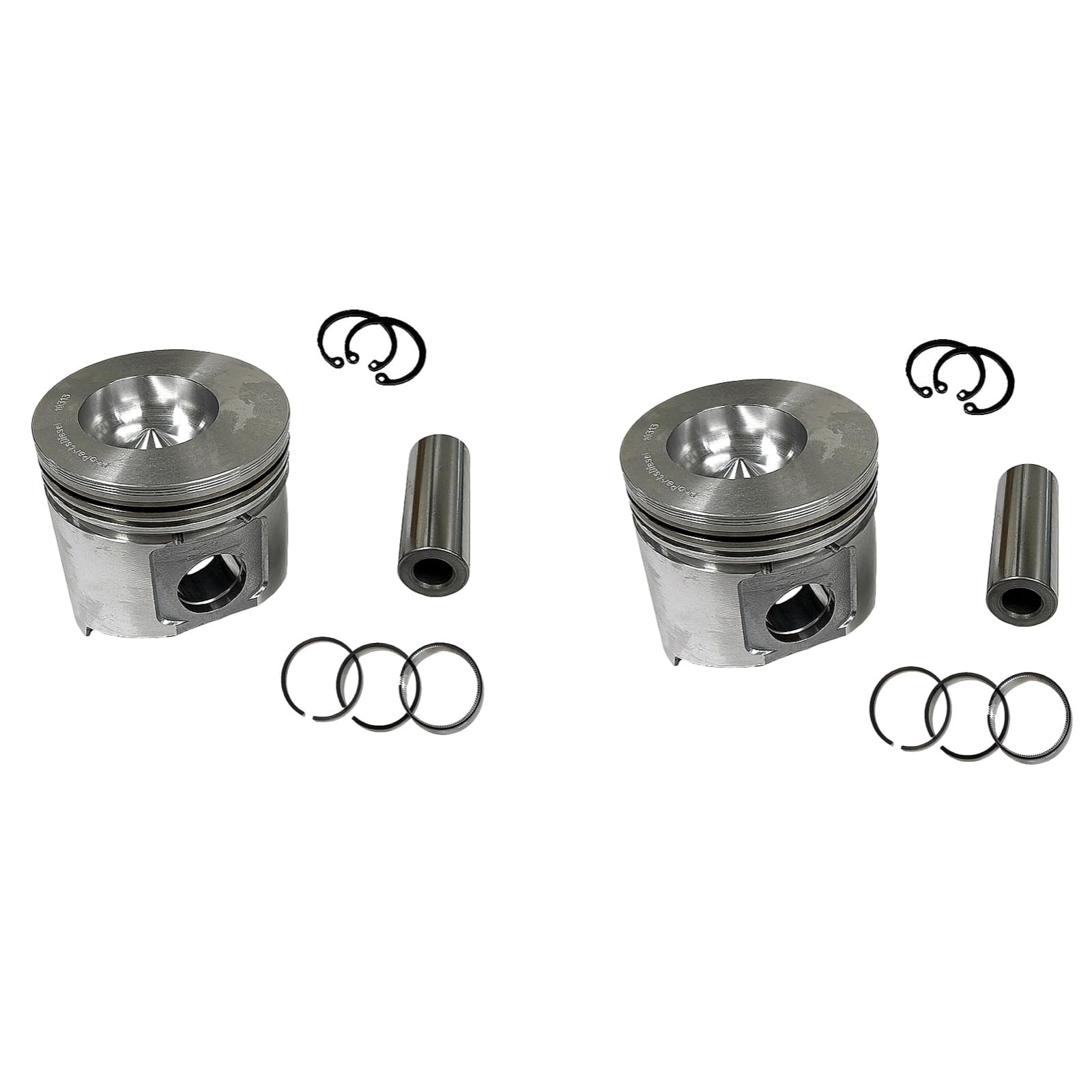 2PCS Piston Ring Kit Set 76mm 15221-21110 1522121110 Replacement for Kubota V1500 Engine L2050DT L235DT L2350 L235F Tractor