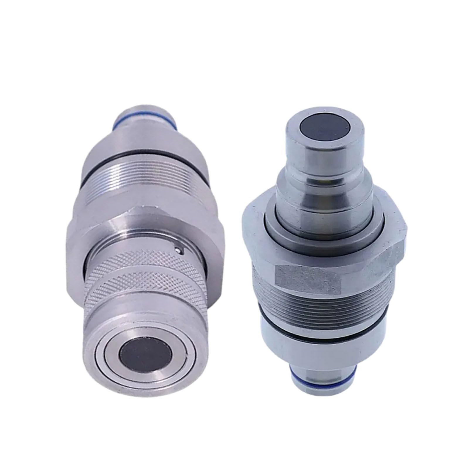 7246802 7246799 1/2 Hydraulic Male & Female Flat Face Quick Connect Coupler Set 48mm Thread Diameter Fits for Bobcat Skid Steer