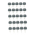 25PCS Ignition Keys Fits for Case Excavator for Kawasaki Wheel for Loaders for Gehl Yutani