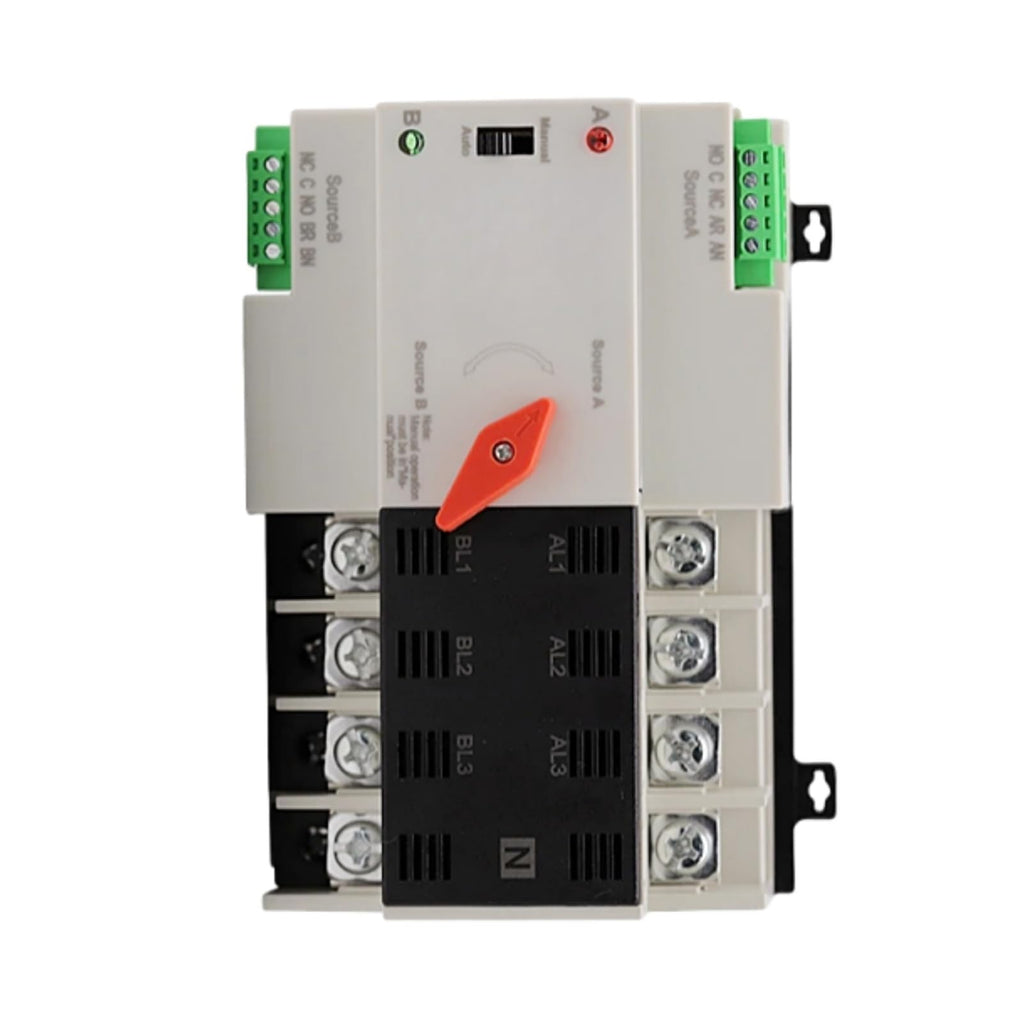 ATS 63A Dual Power Automatic Transfer Switch 4P Fits for Generator Replace parts
