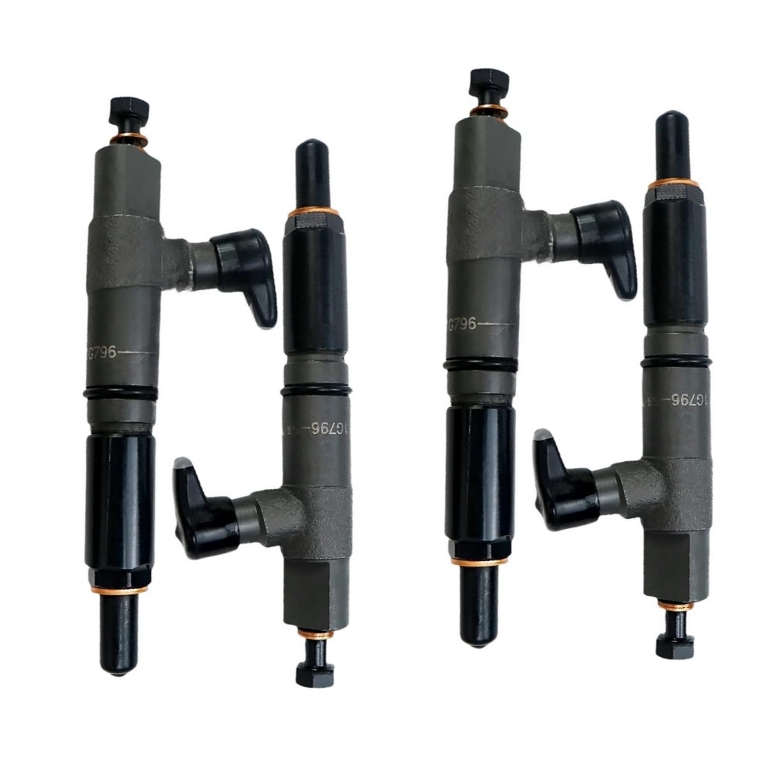 6685512 Fuel Injector 4-Pack Fits for Kubota V2203 V2403 Engine Bobcat S130 S150 S160 S175 S185 S510 T140 Skid Steer Loader B300 BL370 331 334 335 5600 Excavator