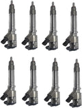 8PCS 0445120042 0986435521 Diesel Fuel Injector for GM Chevy 6.6L Duramax LBZ Engine Savana Express 2500 3500 Silverado Sierra 2500 HD 3500, 2006-2007