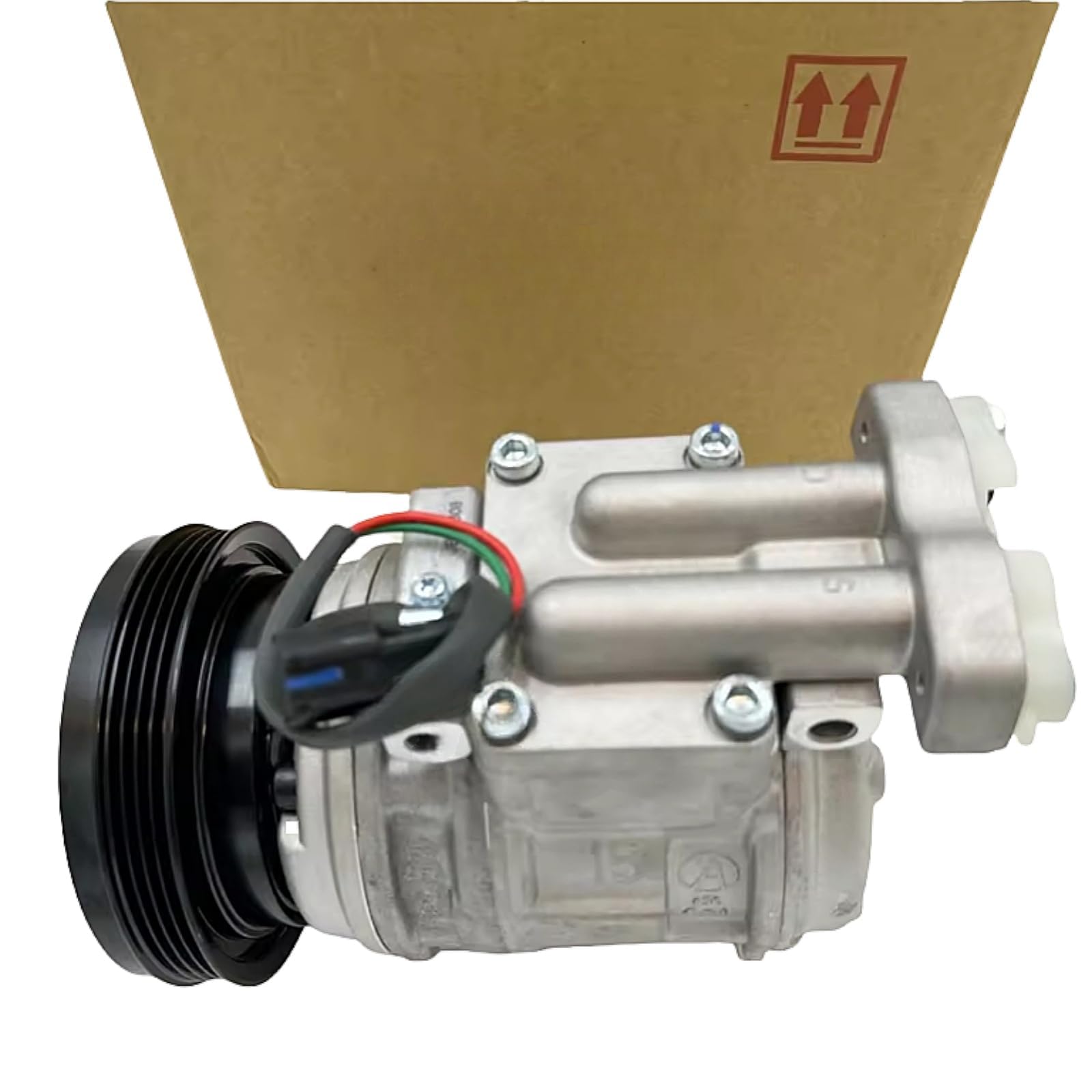 Sgaorcpas A/C Compressor 2208-6013B for Doosan Loader DL200 DL220 DL250 MEGA160 MEGA200-V Excavator DX140LC S150LC-7B SOLAR130LC-V