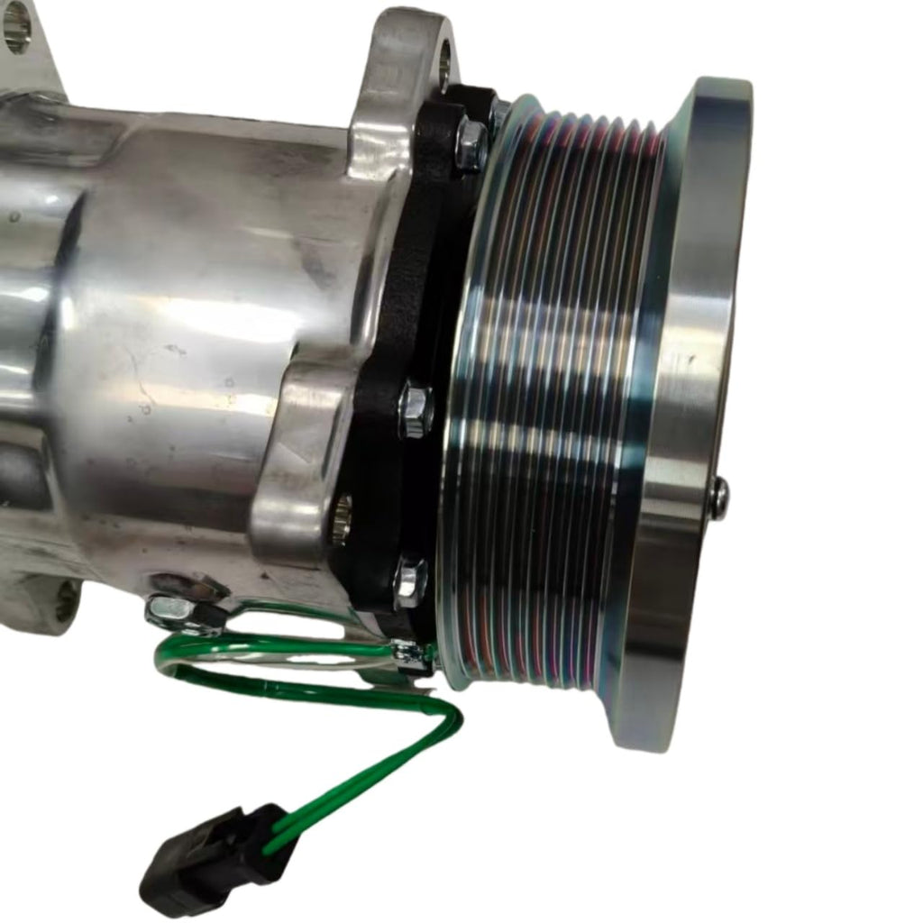 AC Compressor 24V 1419676 1515270 218-0324 Compatible with CAT Excavator 345B 365B 980H 980G 988H