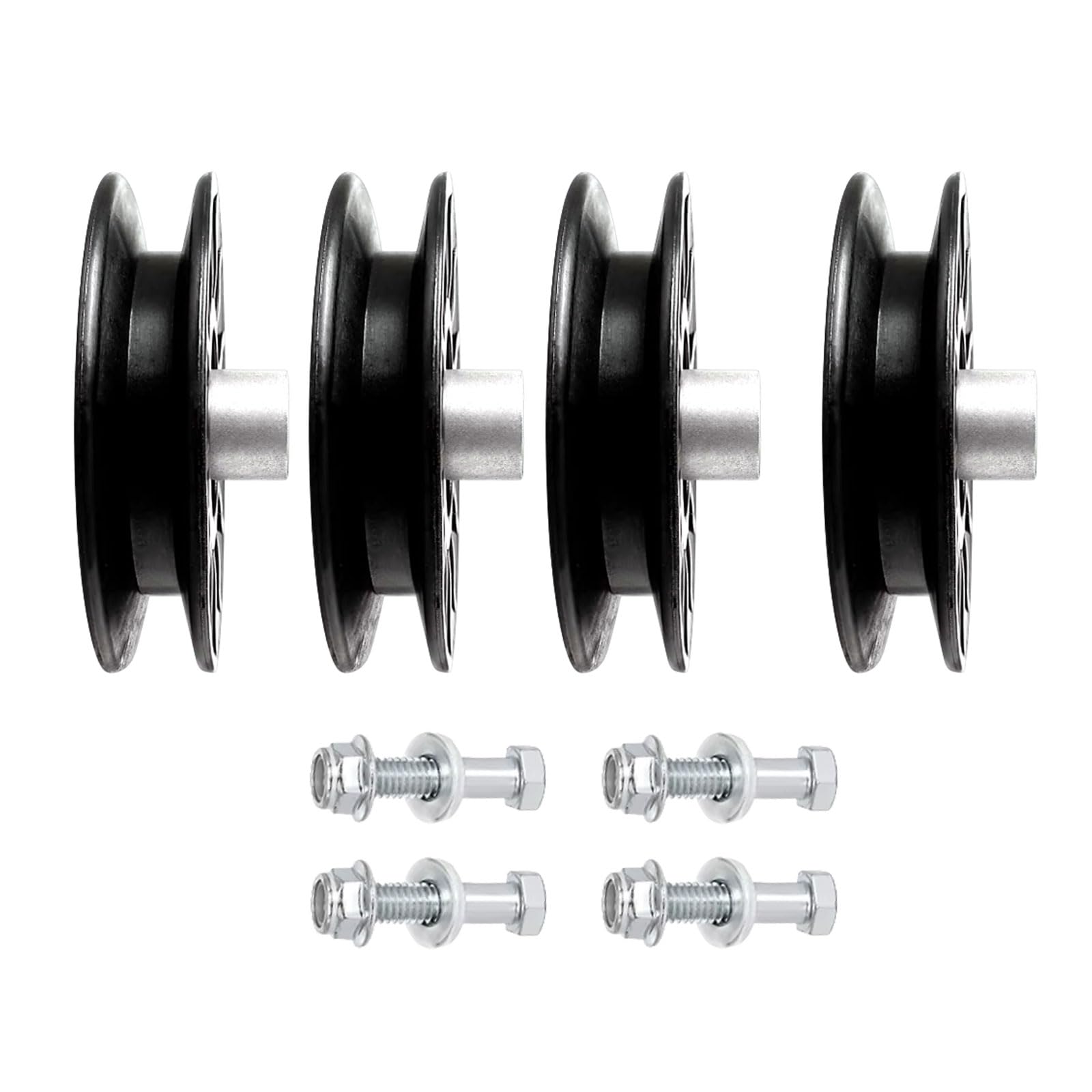 4PCS Flat Pulley Idler 532194327 532194326 Fits for Husqvarna Riding Lawn Mowers 194327 194326 LGT2654 YTH2348 YTH1542XP Deck Replace parts