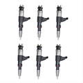 6PCS Common Rail Injector 095000-6310 RE530362 RE531209 RE546784 SE501925 Fits for John Deere 4.5L 6.8L for Reman 4045T 6068T S350 200DLC