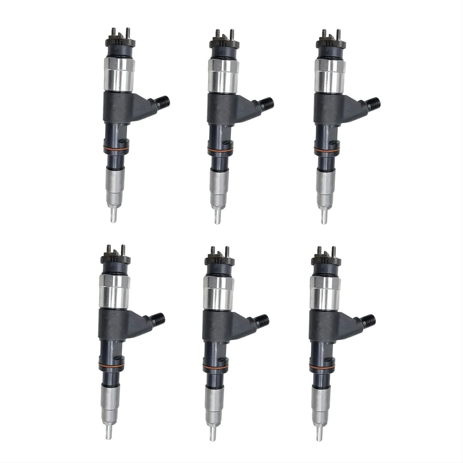 6PCS Common Rail Injector 095000-6310 RE530362 RE531209 RE546784 SE501925 Fits for John Deere 4.5L 6.8L for Reman 4045T 6068T S350 200DLC
