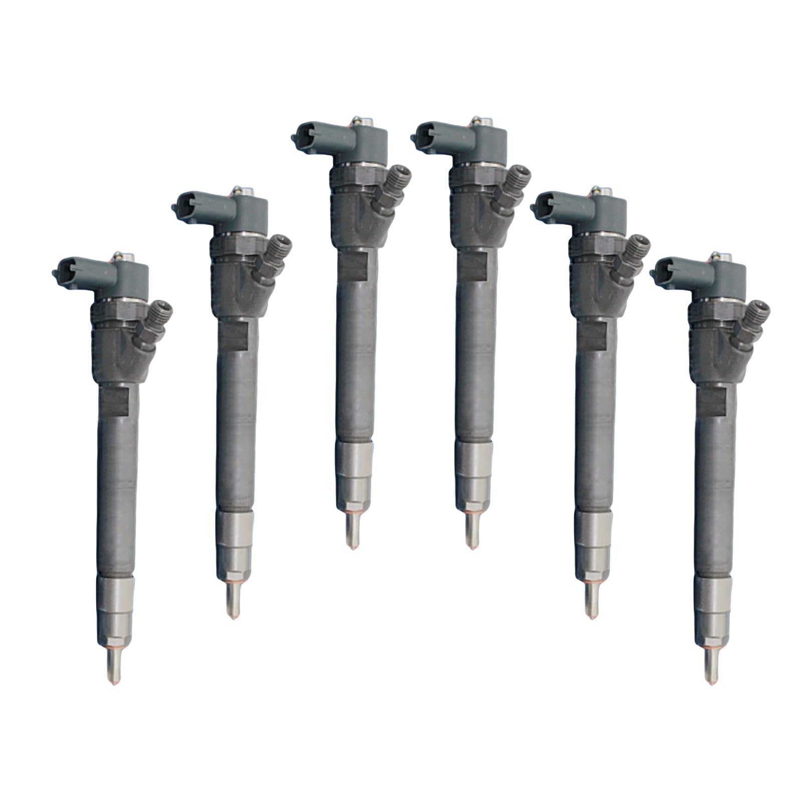 6PCS 0445110374 Fuel Injector Rail Diesel Injection Fits for Hyundai for IX35 2010-2015 for Santa Fe 2012-2018 Replace parts