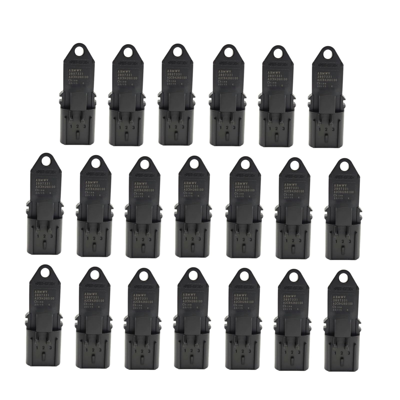 20pcs 2897331 3085140 4076493 904-7128 Manifold Differential Pressure Sensor Compatible with Cummins ISB QSB ISF QSF