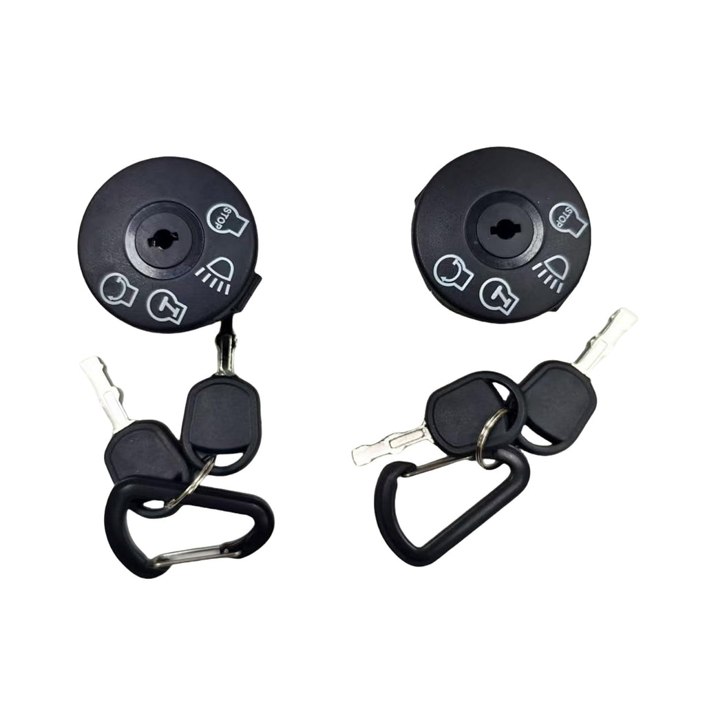 583068901 2PCS Ignition Switch with 2 Keys Fits for John Deere 155C L100 L105 L107 L110 L120 G110 Fits for Hus YTH1542XP YTH1848XP Replace parts