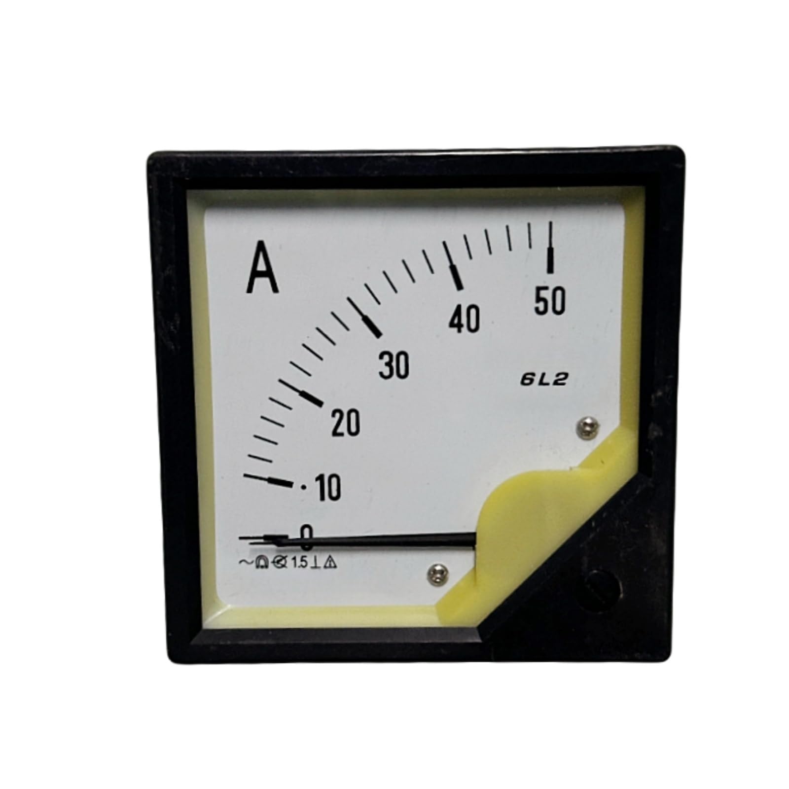 6L2-A 6L2A 50A Analog Panel Meter AMP Current Ammeter Gauge Pointer Ammeter 80*80mm Replace parts